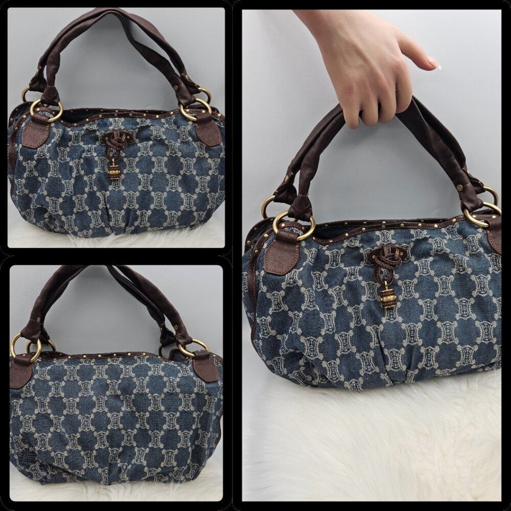 Céline Denim Hobo Shoulder Bag - Picture 4 of 17